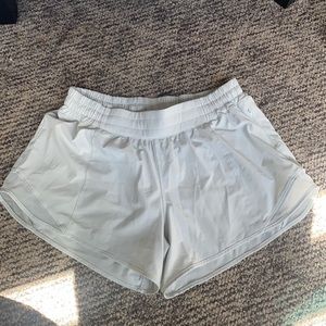 Off white lululemon shorts